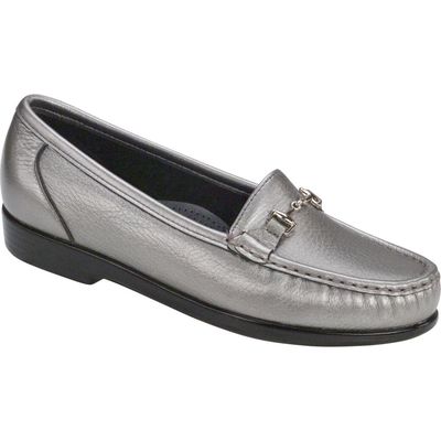 SAS Metro Metallic Loafer in Pewter