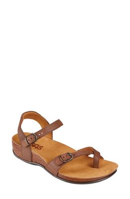 SAS Pampa Wedge Sandal in Chocolate