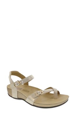 SAS Pampa Wedge Sandal in Soft Gold 