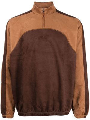 Sasquatchfabrix. faux-suede bomber jacket - Brown