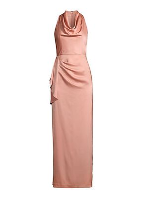 Satin Crepe Gown