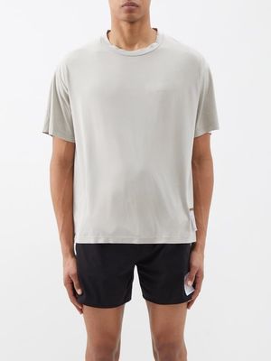 Satisfy - Auralite Recycled-fibre Jersey T-shirt - Mens - Grey