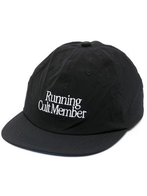 Satisfy embroidered running cap - Black