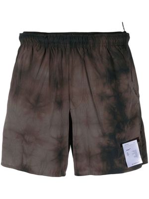 Satisfy Justice 5' tie-dye running shorts - Brown