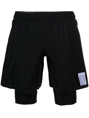 Satisfy layered trail shorts - Black