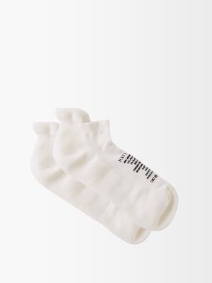 Satisfy - Merino-blend Socks - Mens - Black White
