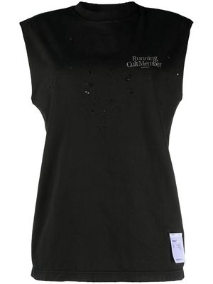 Satisfy MothTech™ distressed T-shirt - Black