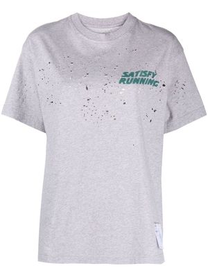 Satisfy MothTech distressed T-shirt - Grey