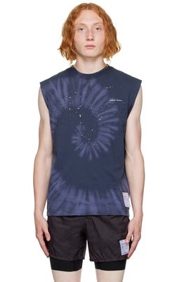 Satisfy SSENSE Exclusive Navy MothTech Muscle T-Shirt