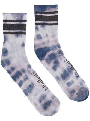 Satisfy Tube tie-dye socks - Blue