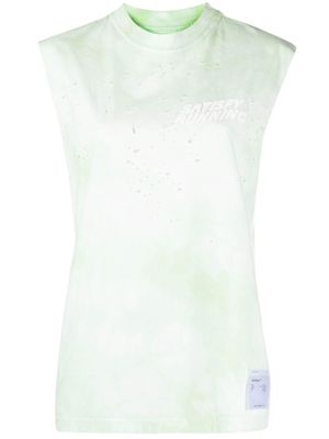 Satisfy x Browns Mothtech Muscle T-shirt - BATIK PASTEL GREEN
