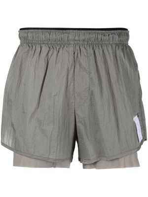 Satisfy x Browns track shorts - Grey