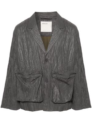 Satta Crinkle single-breasted blazer - Grey