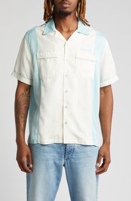 Saturdays NYC Canty Bowling Shirt in Canal Blue