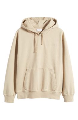 Saturdays NYC Ditch Fundamental Embroidered Hoodie in Classic Khaki