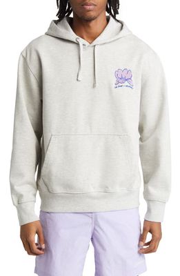 Saturdays NYC Ditch Mānoa Embroidered Graphic Hoodie in Ash Heather