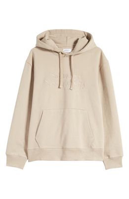 Saturdays NYC Ditch Miller Embroidered Hoodie in Classic Khaki
