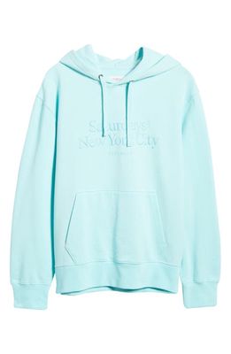 Saturdays NYC Ditch Miller Standard Logo Embroidered Hoodie in Waterspout