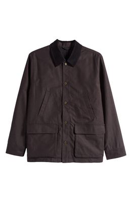 Saturdays NYC Lido Flannel Lined Chore Coat in Black