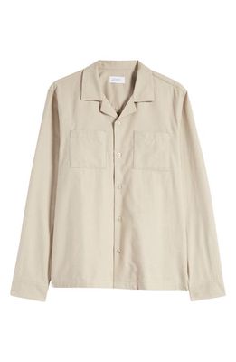 Saturdays NYC Marco Long Sleeve Button-Up Shirt in Classic Khaki
