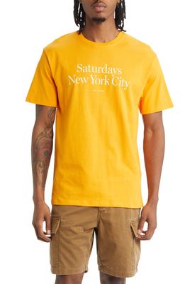 Saturdays NYC Miller Standard Graphic T-Shirt in Apricot