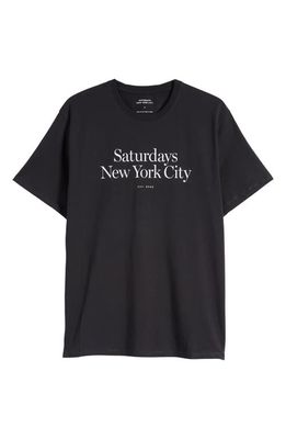 Saturdays NYC Miller Standard Graphic T-Shirt in Black