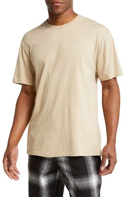 Saturdays NYC Speckled Cotton Blend T-Shirt in Classic Khaki