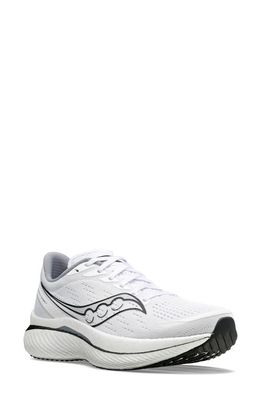 Saucony Endorphin Speed 3 Running Shoe in White/Black