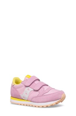 Saucony Jazz Double Strap Sneaker in Pink/Yellow/Peach