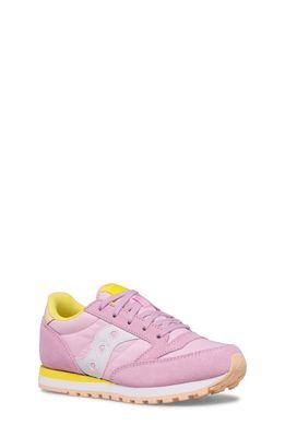 Saucony Jazz Original Sneaker in Pink/Yellow/Peach