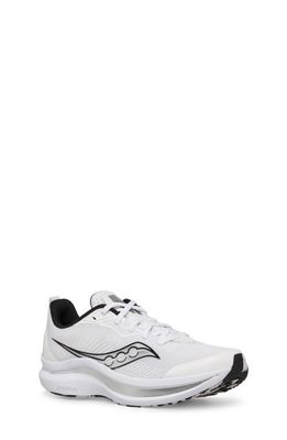 Saucony Kids' Endorphin KDZ Running Shoe in White/Black