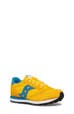 Saucony Kids' Jazz Original Sneaker in Yellow/Blue