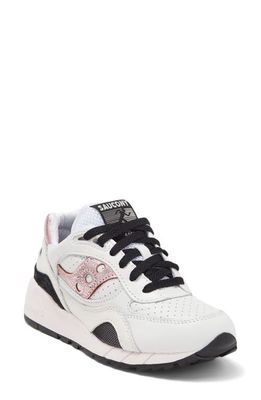 Saucony Shadow 6000 Sneaker in White/Pink