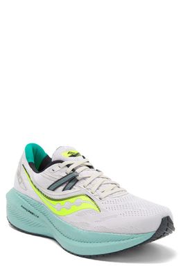 Saucony Triumph 20 Running Shoe in Fog/Mineral