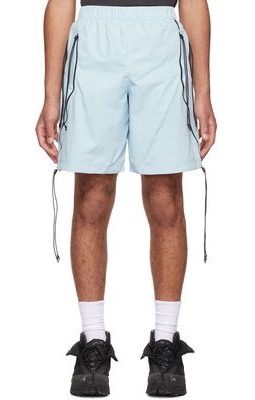 Saul Nash Blue Nylon Shorts
