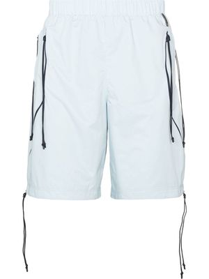 SAUL NASH elasticated-waist zipped track shorts - Blue