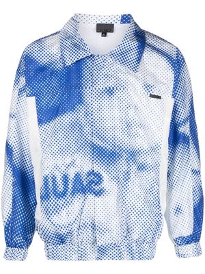 Saul Nash graphic-print long-sleeve shirt - Blue