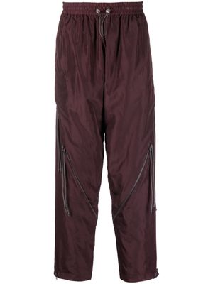 Saul Nash zip-details track pants - Purple