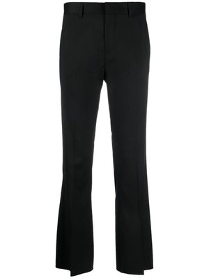 SAULINA straight-leg cropped trousers - Black