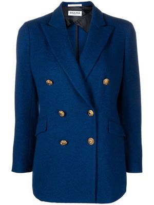 SAULINA tailored double-breasted jacket - Blue