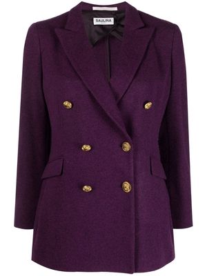 SAULINA tailored double-breasted jacket - Purple