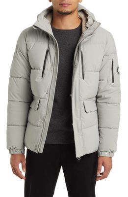 Save The Duck Alter Water Resistant Recycled Polyester Parka in Frost Grey