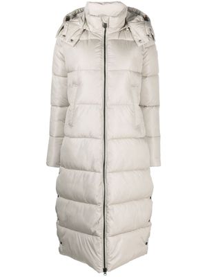 Save The Duck Colette quilted hooded coat - Neutrals