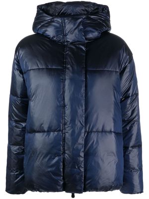 Save The Duck distressed-effect puffer jacket - Blue