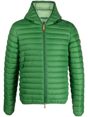 Save The Duck hooded padded long sleeve jacket - Green