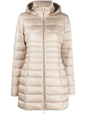 Save The Duck hooded puffer coat - Neutrals
