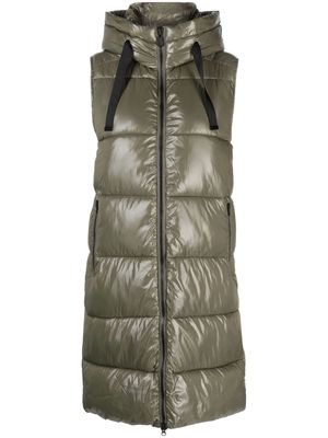 Save The Duck Iria hooded padded gilet - Green