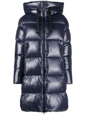Save The Duck Isabel hooded quilted puffer coat - Blue