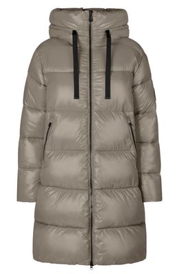 Save The Duck Isabel Insulated Puffer Coat in Elephant Grey