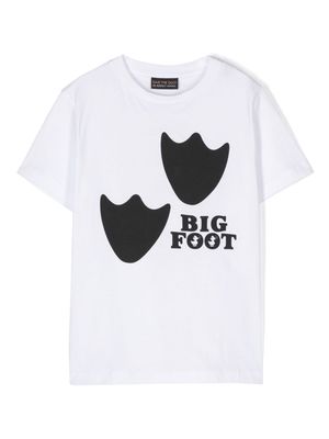 Save The Duck Kids Big foot-motif T-shirt - White